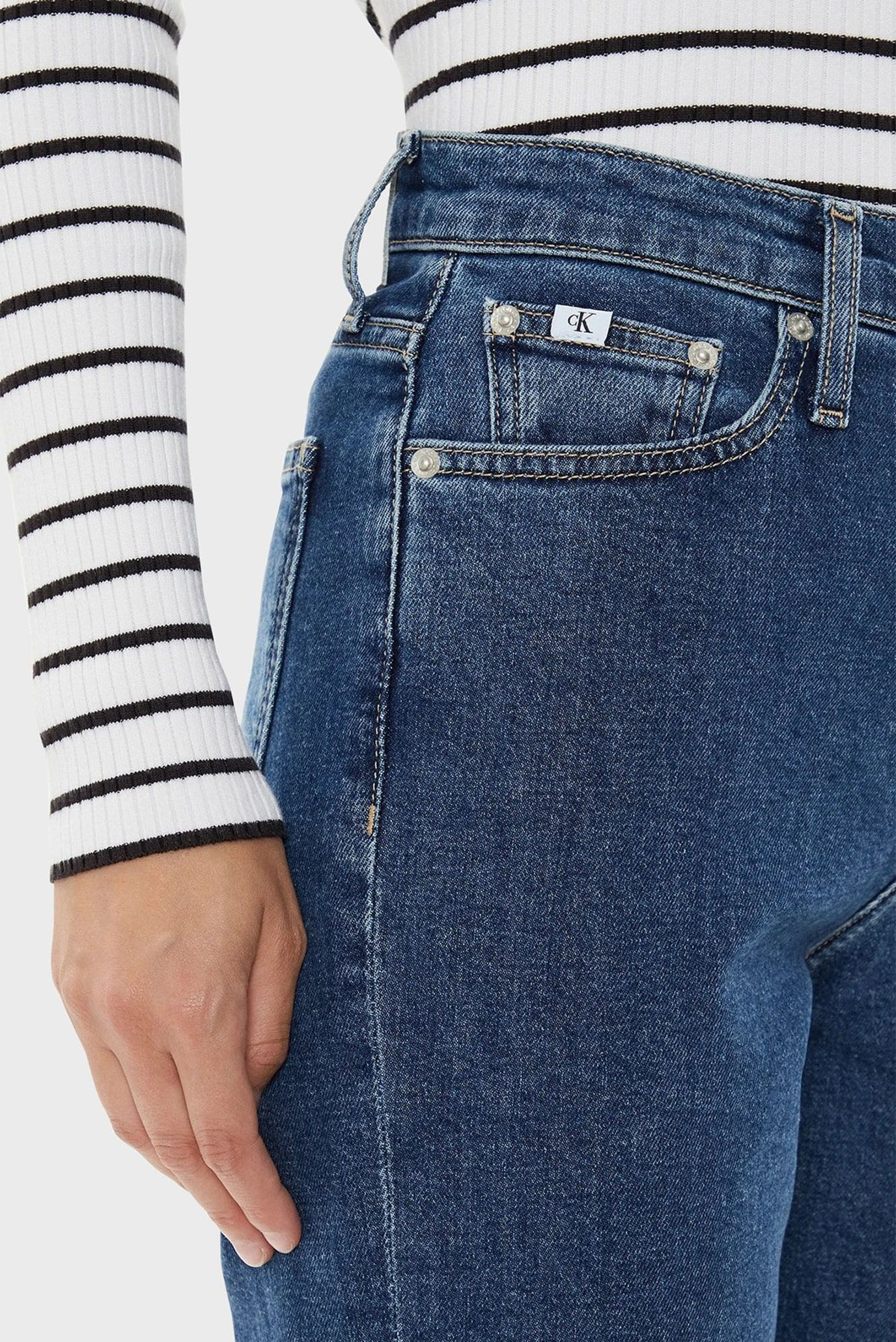 Женские синие джинсы MOM JEAN 7