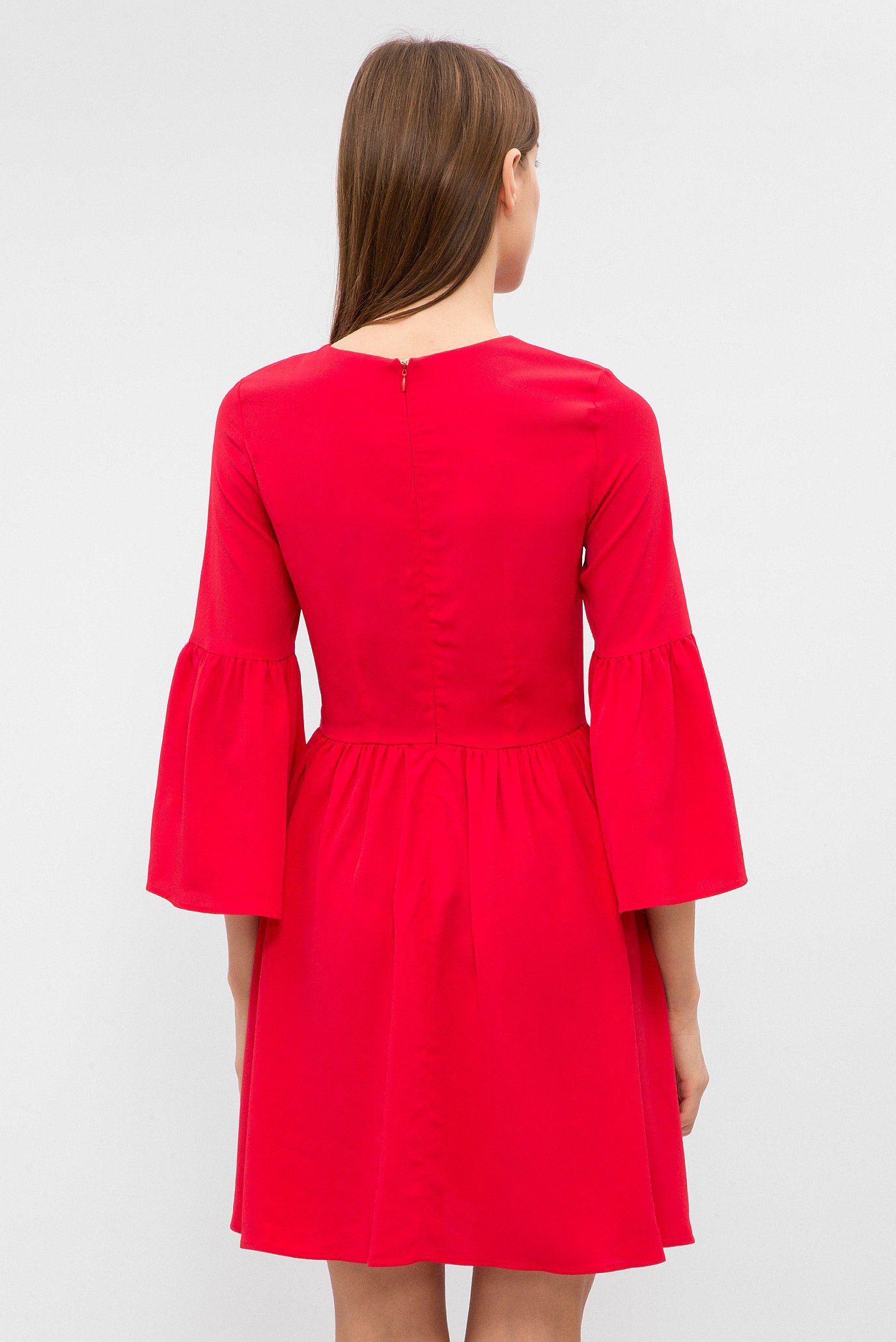 Женское красное платье 8