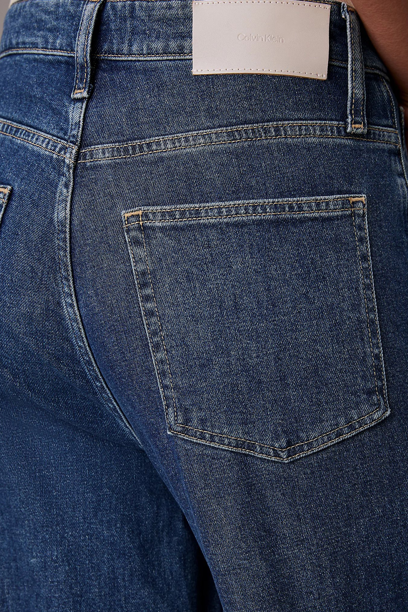 Женские темно-синие джинсы HIGH RISE WIDE ANKLE BLUE 4