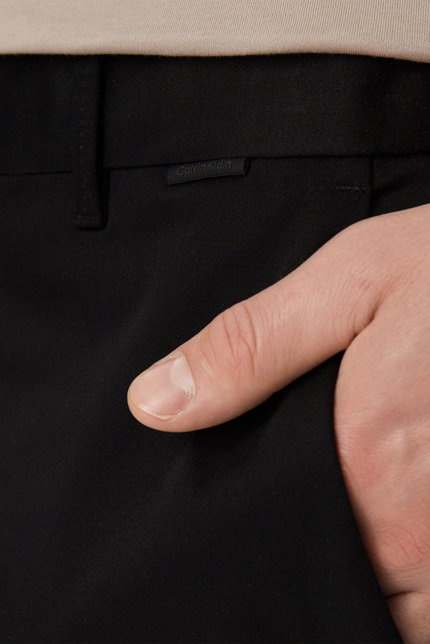 Мужские черные шорты SATEEN STRETCH REGULAR STRAIGHT 4