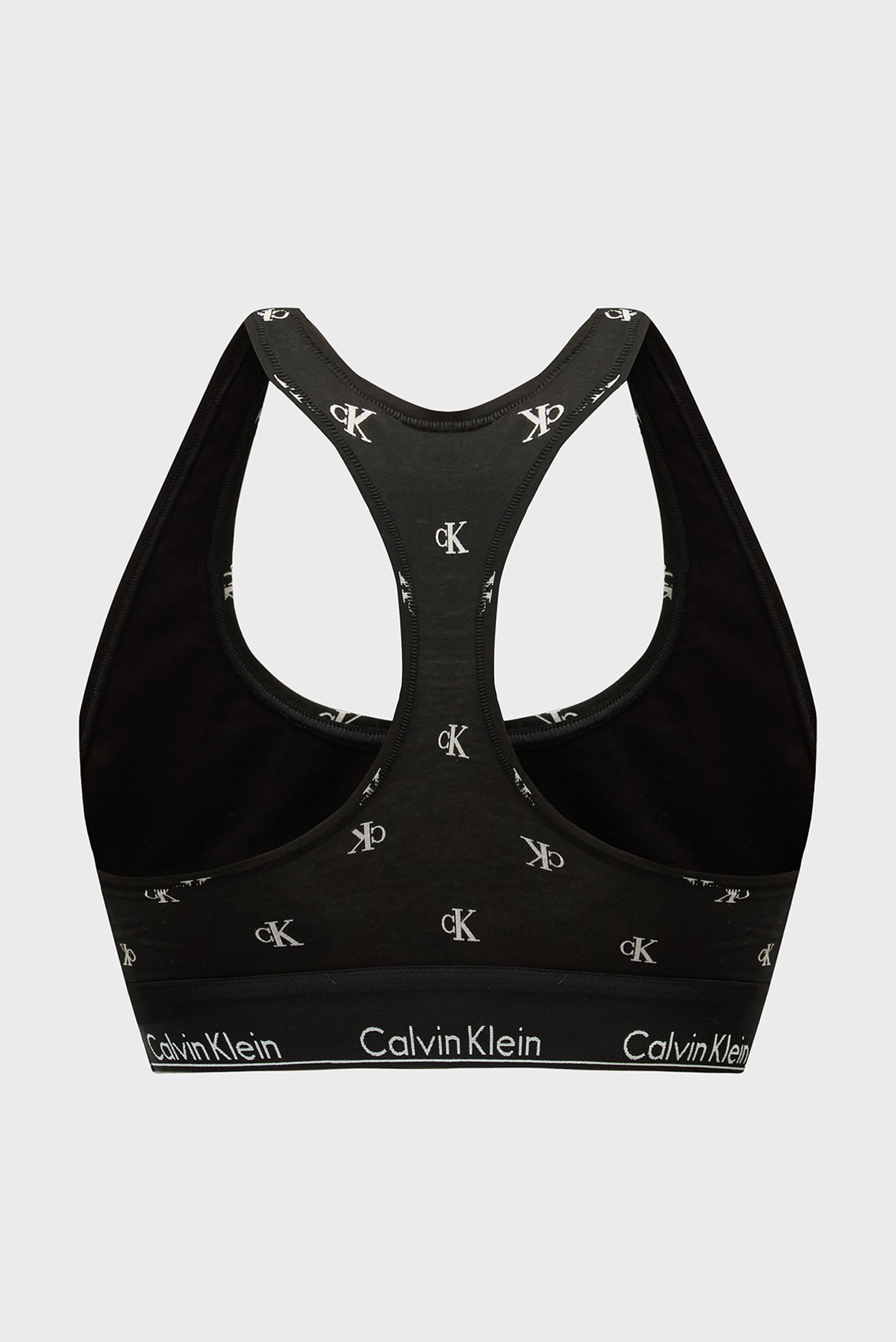 Женский черный топ с узором UNLINED BRALETTECalvin Klein Женский черный топ с узором UNLINED BRALETTE 7