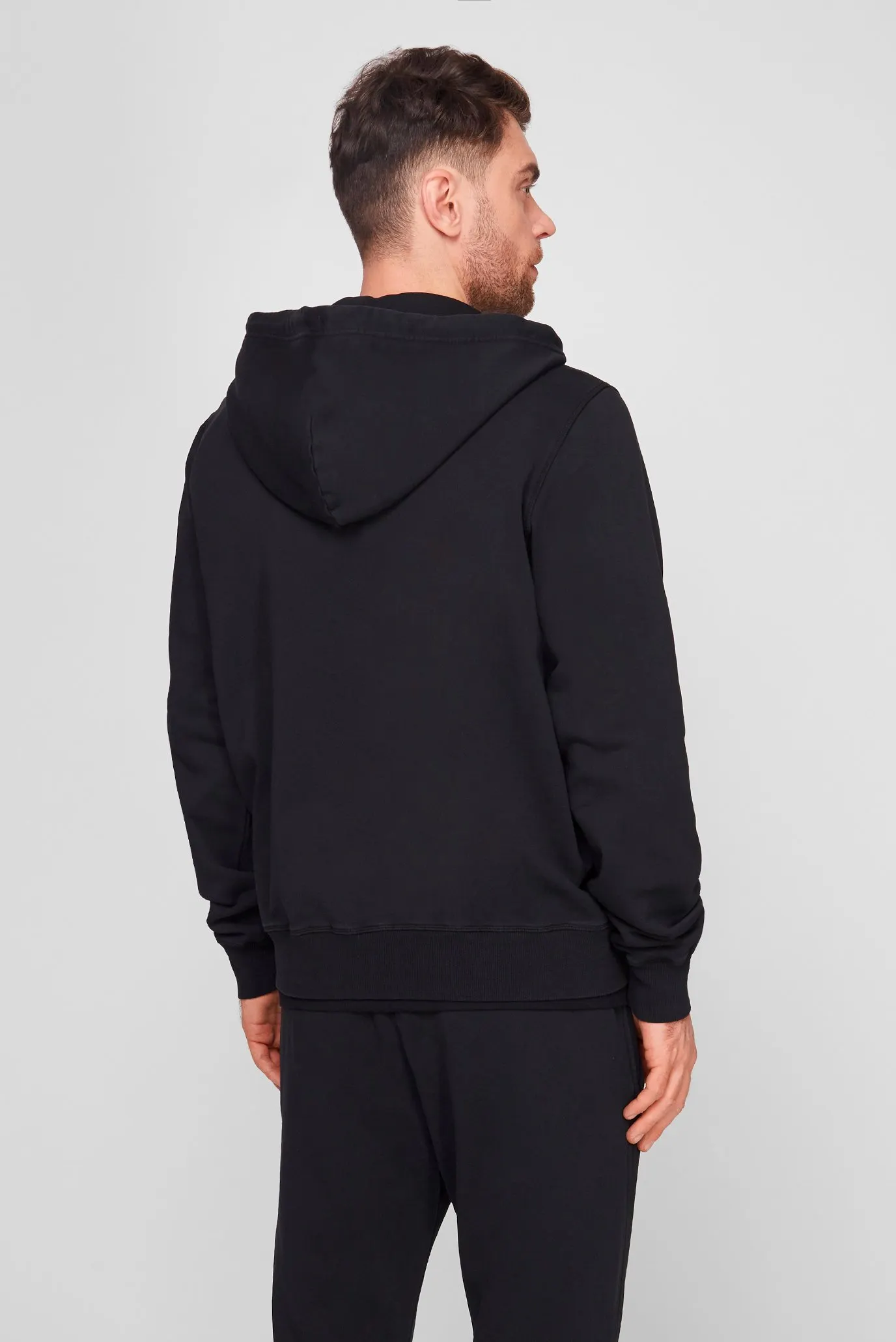 Черное худи S-GINN-HOOD-ZIP-IND 4