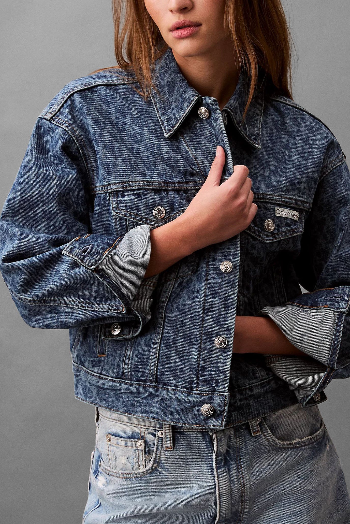 Куртка джинсовая WMNS 90s TRUCKER AOP JACKET MARQ 5