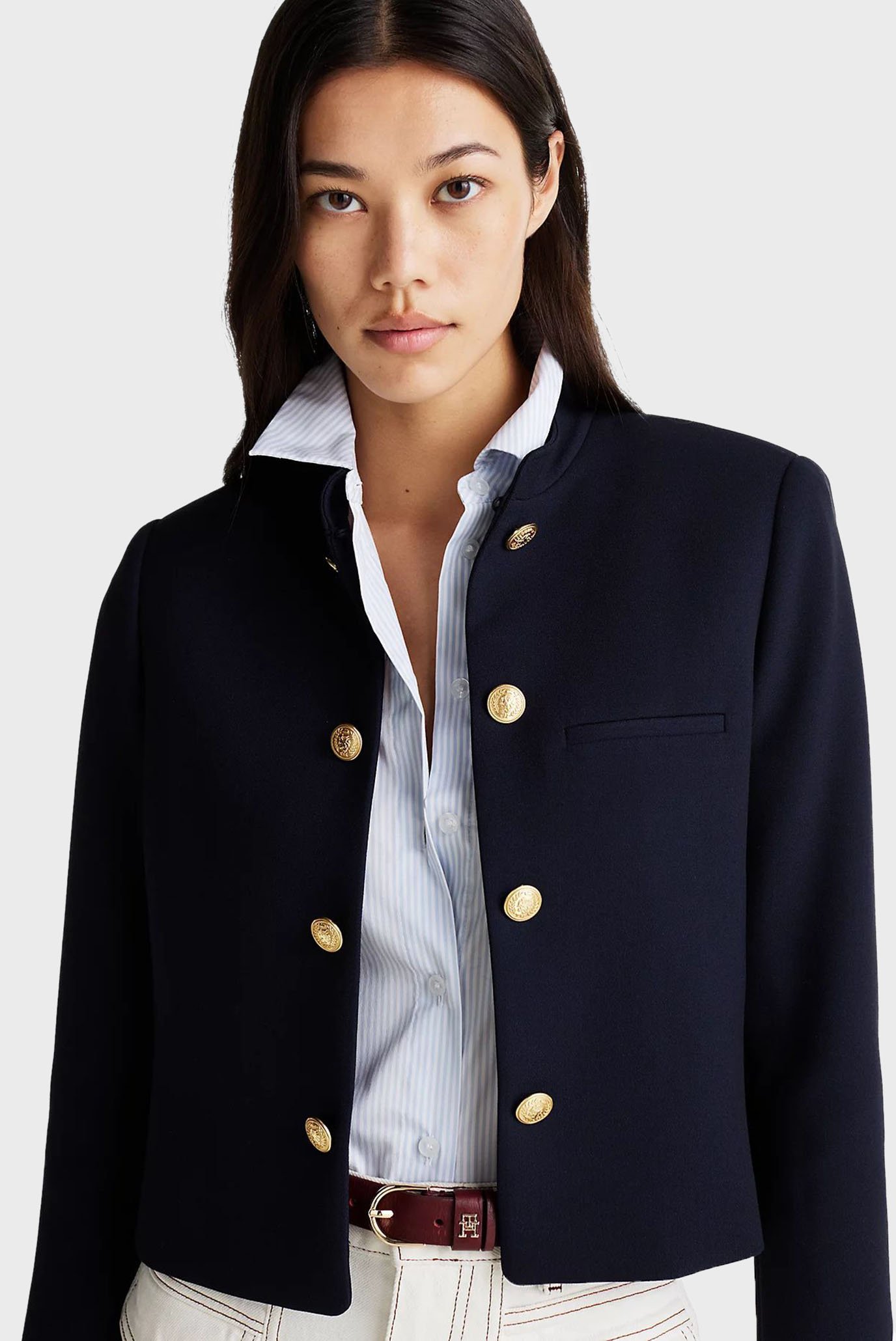 Женский темно-синий жакет PUNTO SHORT SB BLAZER JACKET 4