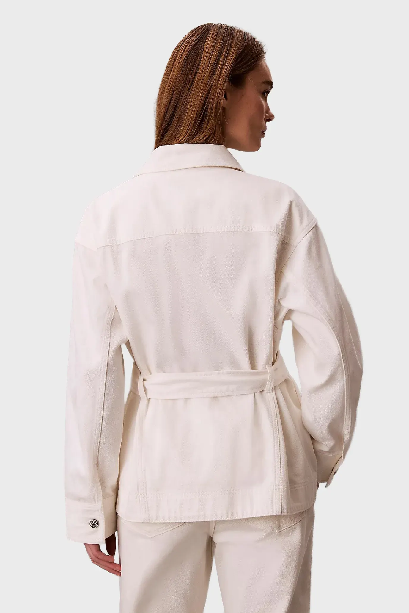 Куртка джинсовая WHS CINCHED JACKET CHALK WHITE 3