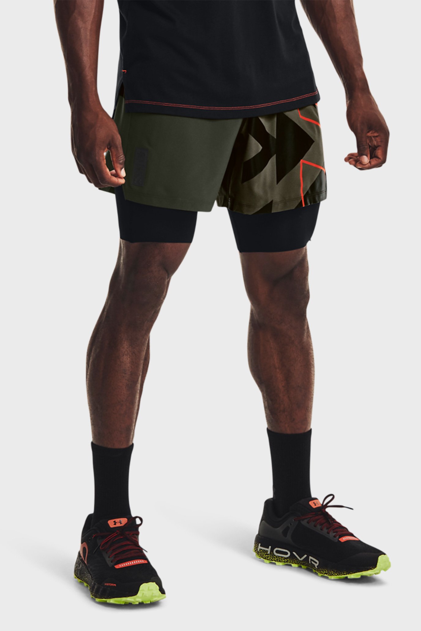 Мужские зеленые шорты UA Run Anywhere Short 1