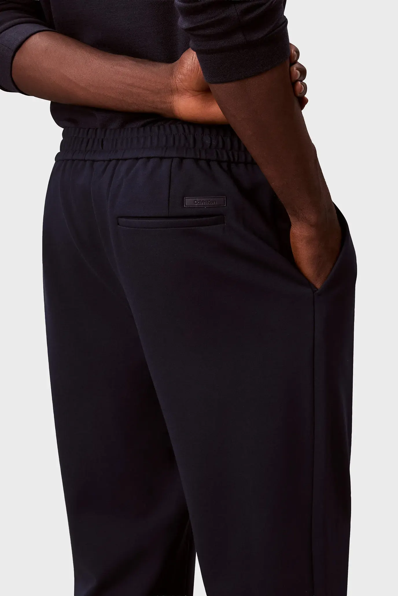 Штаны SLIM TAPERED KNIT PLEATED PANT 4