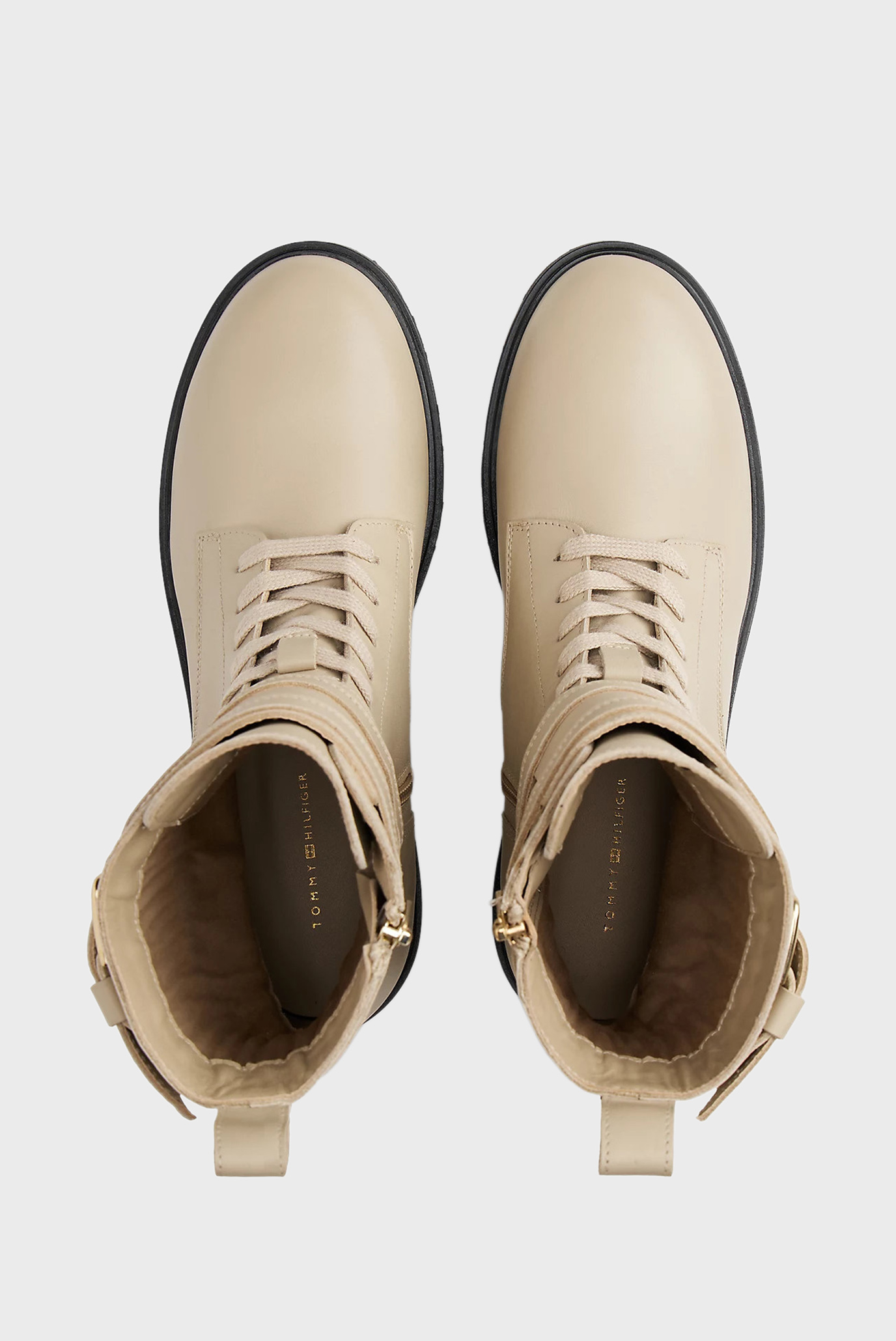 Ботинки TOMMY HILFIGER LTHR BIKER LACEUP 4