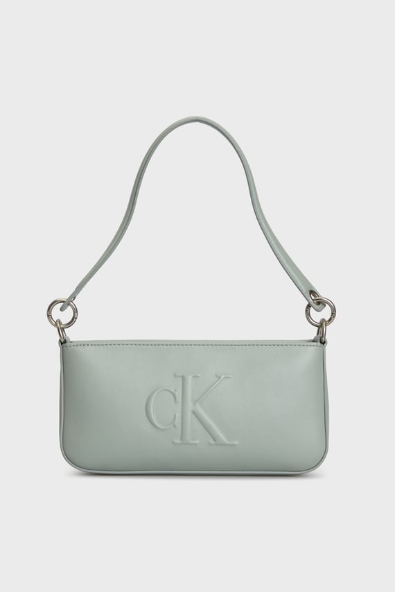 Женская мятная сумка SCULPTED SHOULDER POUCH25 DEBOSS Женская мятная сумка SCULPTED SHOULDER POUCH25 DEBOSS