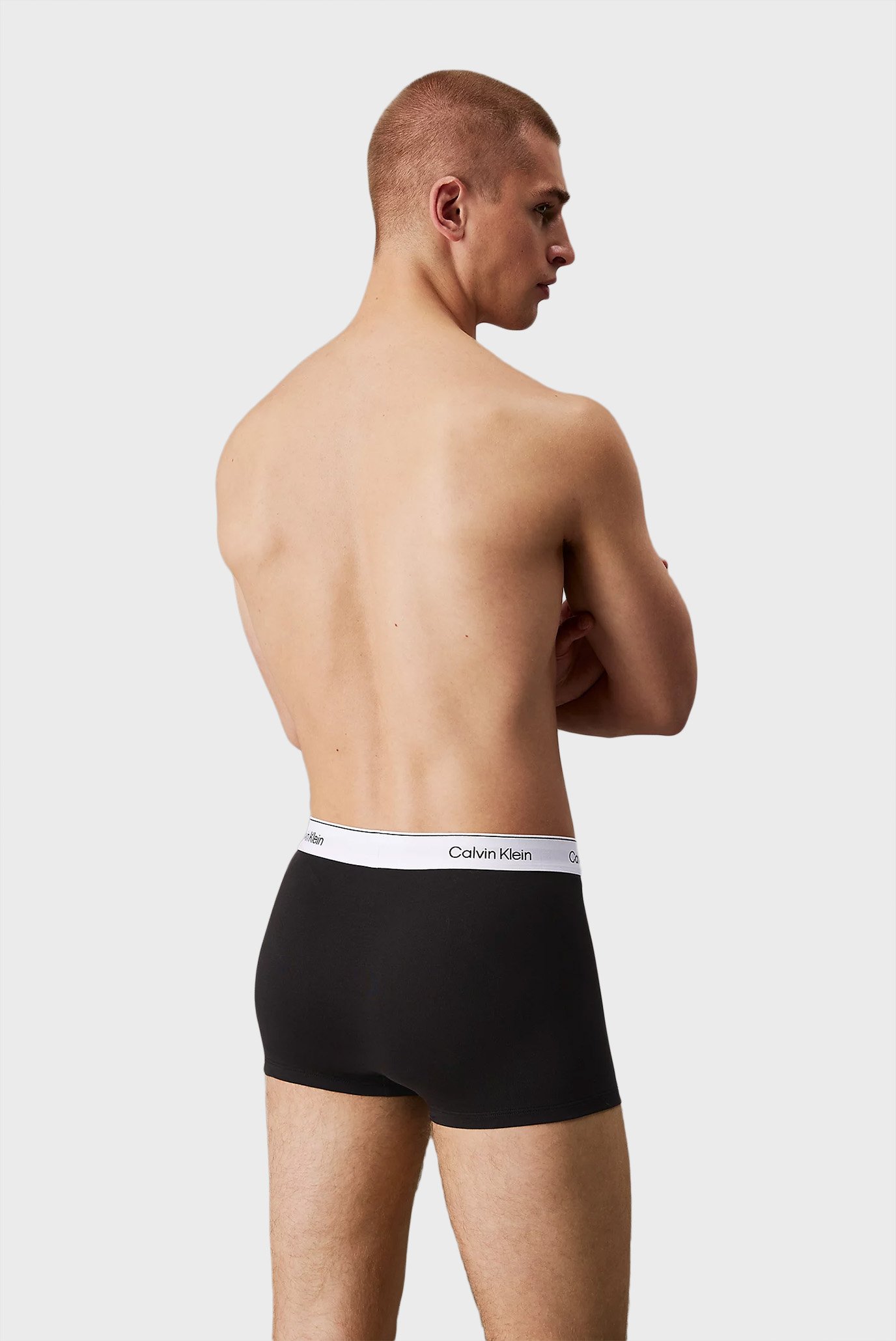 Мужские черные боксеры (3 шт) LOW RISE TRUNK 3PK 3