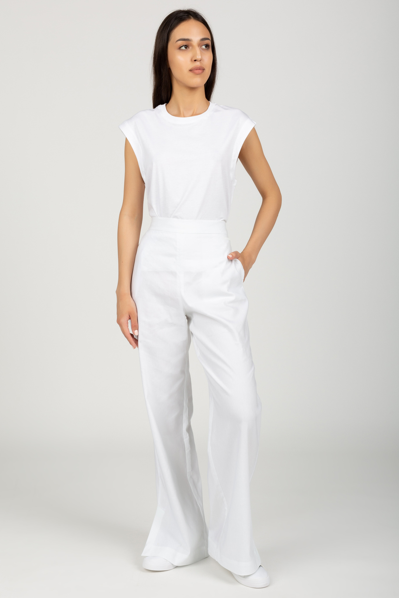 Штаны LINEN WIDE LEG PANTCalvin Klein Штаны LINEN WIDE LEG PANT 4