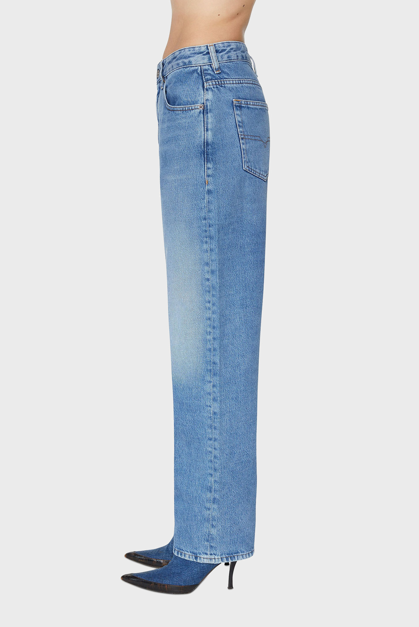 Женские голубые джинсы 1999 3