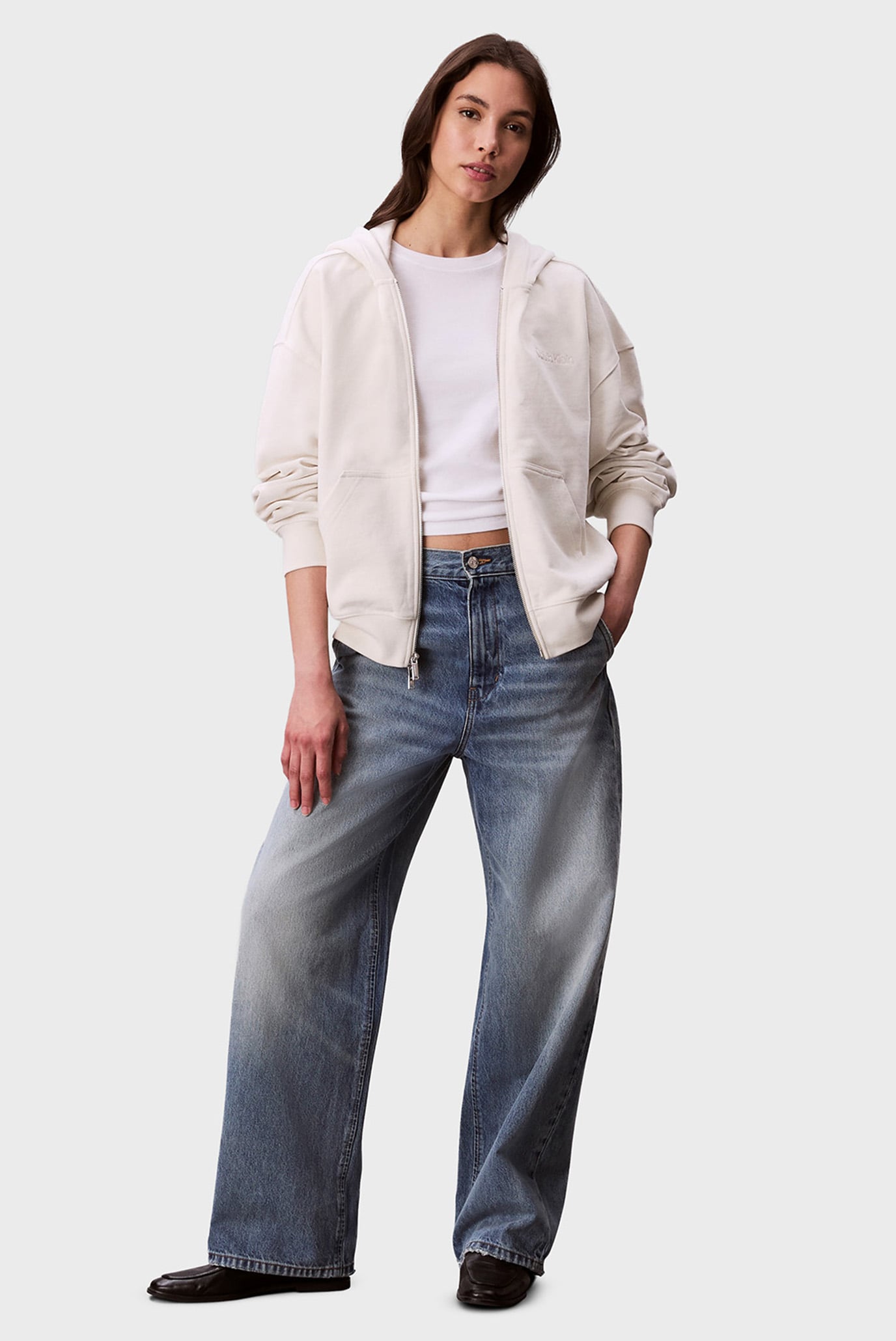 Реглан/A- LOGO EMB FRENCH TERRY FZ HOOD 2