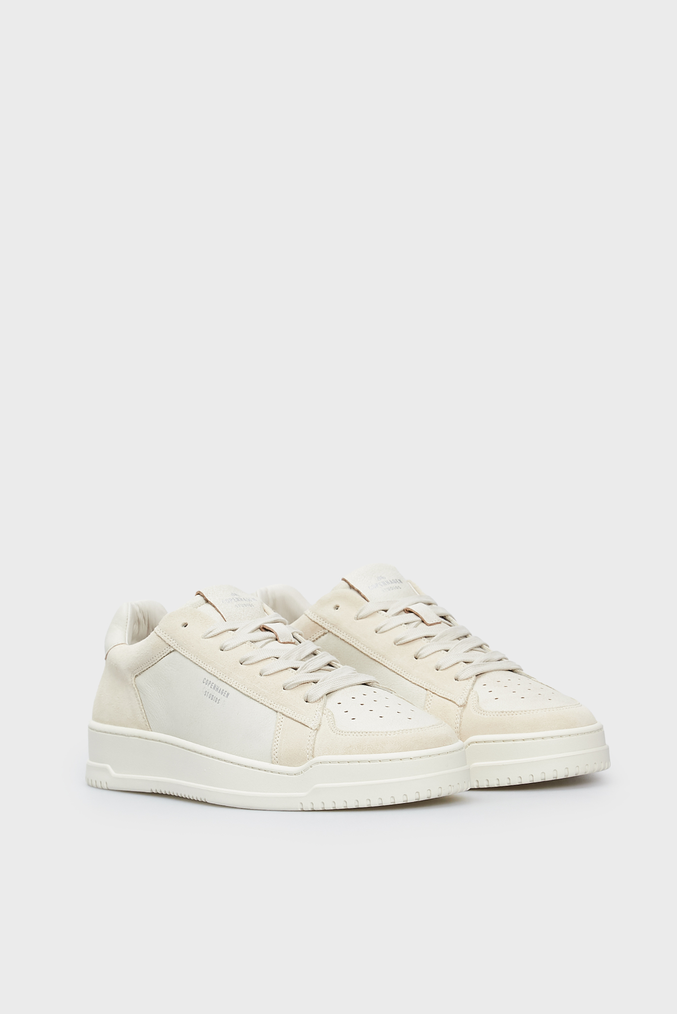 Мужские бежевые кожаные сникерсы 2