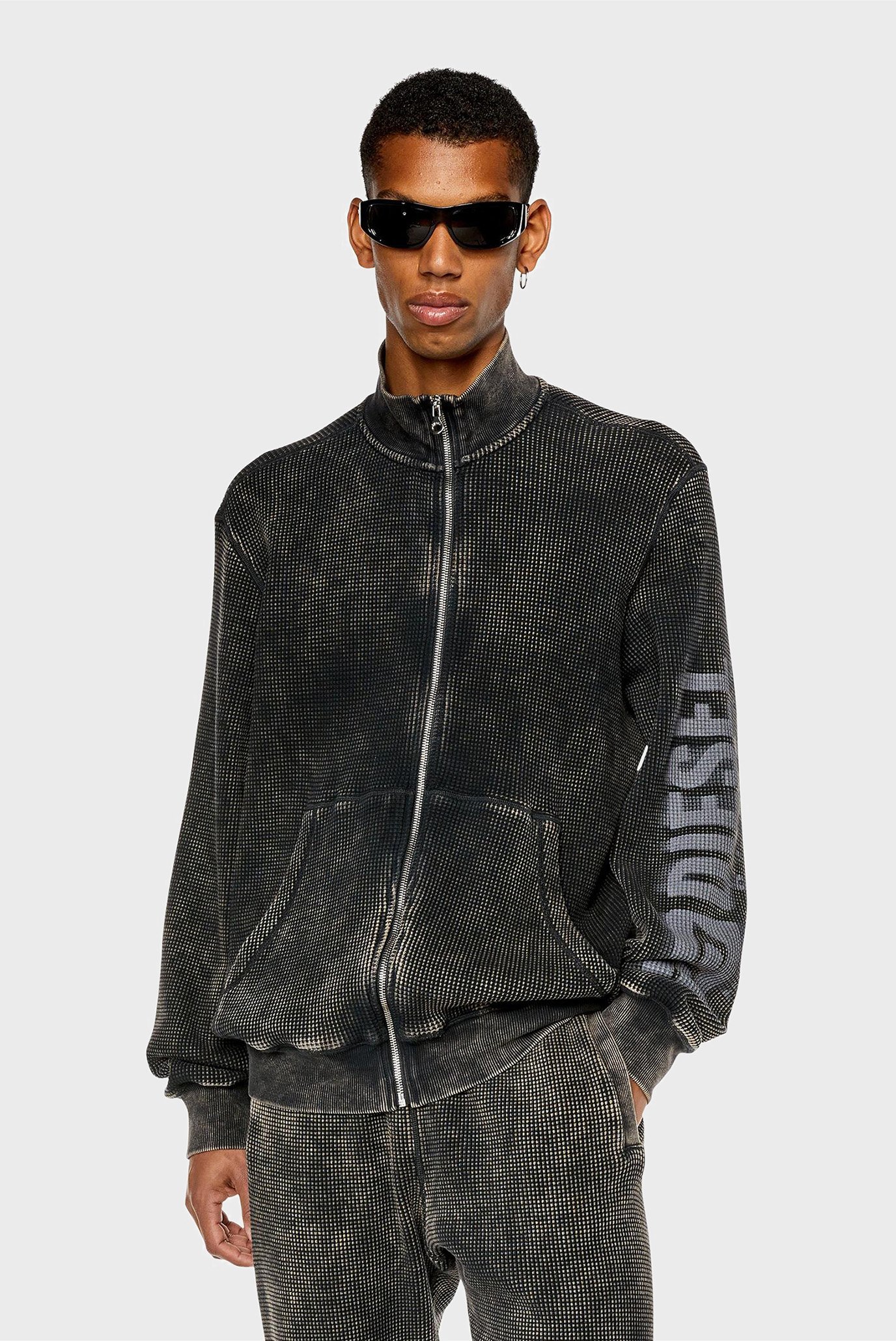 Мужская черная спортивная кофта S-GINAFY-ZIP FELPA 3