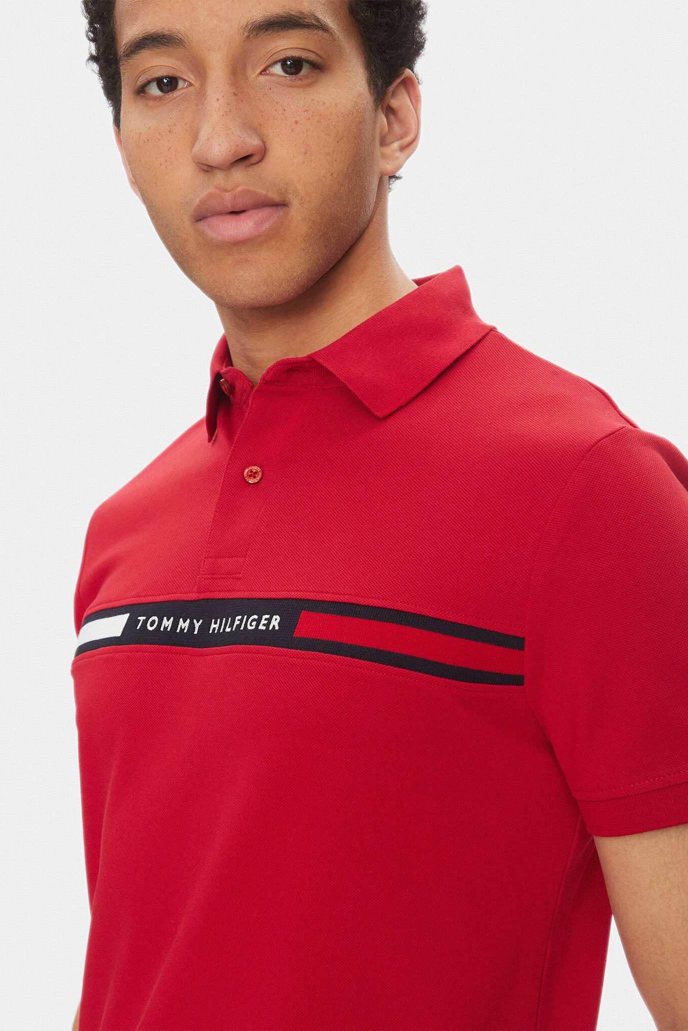 Поло HILFIGER CHEST INSERT REG POLOTommy Hilfiger Поло HILFIGER CHEST INSERT REG POLO 4