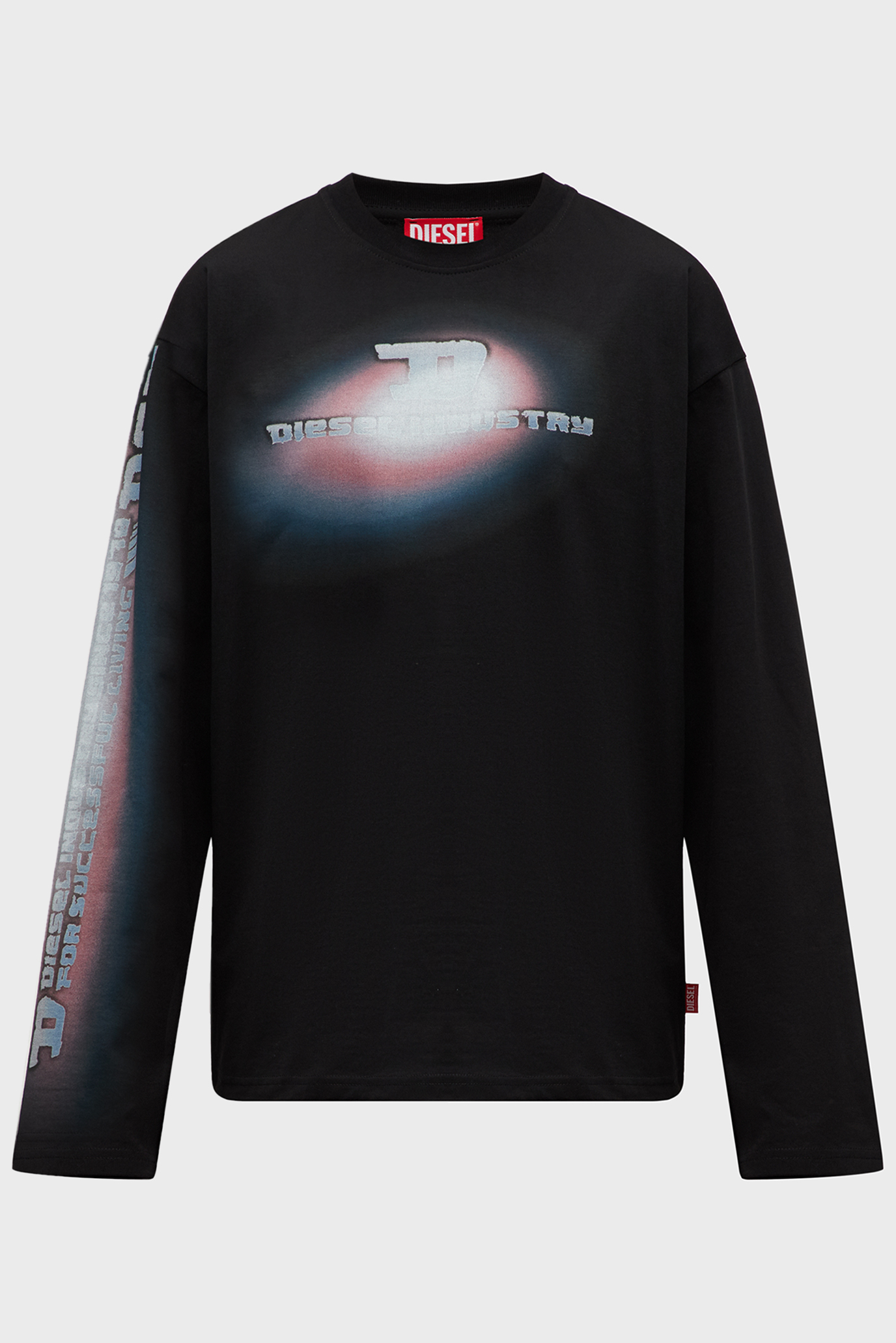 Мужской черный лонгслив T-ARCHIE-LS 6