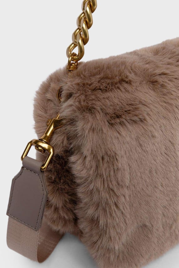 Женская бежевая сумка