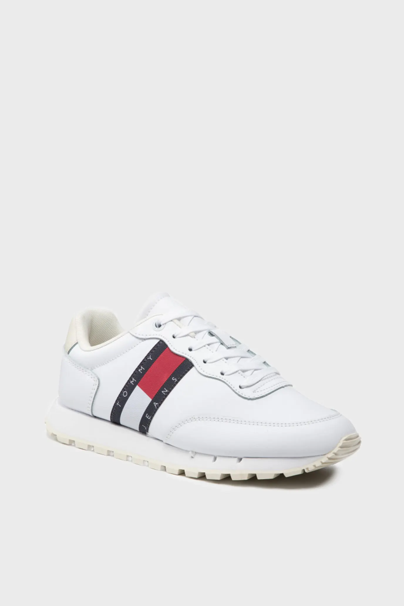 Женские белые кожаные кроссовки LEATHER RUNNER 9