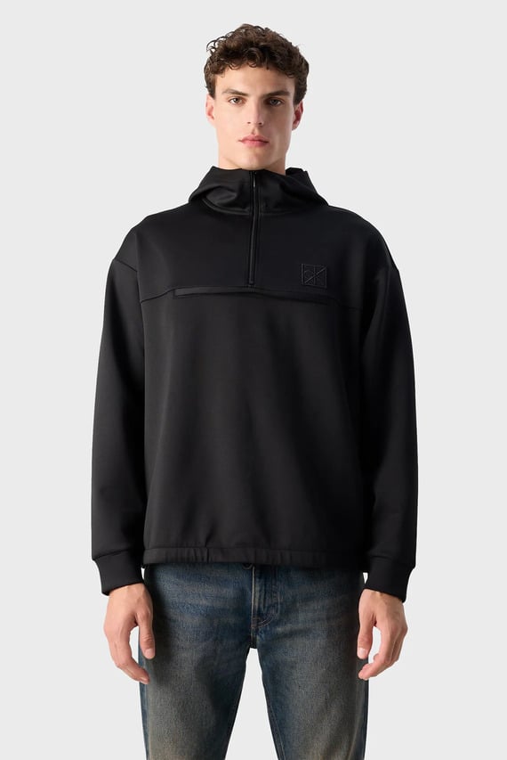 Худи HEAVY TRICOT QTR ZIP ANORAK HOOD Calvin Klein