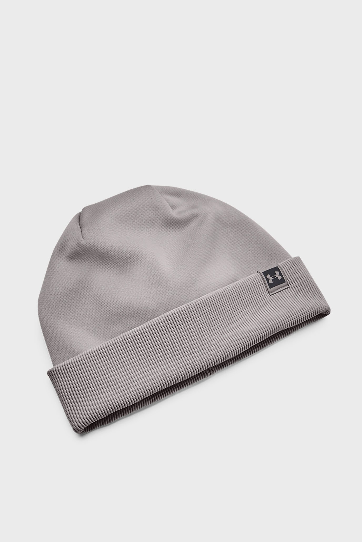Женская серая шапка UA Storm Fleece Beanie 3