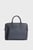 Мужская черная кожаная сумка для ноутбука TH BUSINESS LEATHER COMPUTER BAG