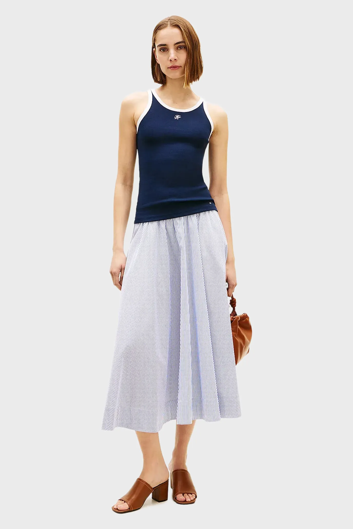 Юбка POPLIN BRANDED MIDI SKIRT 2
