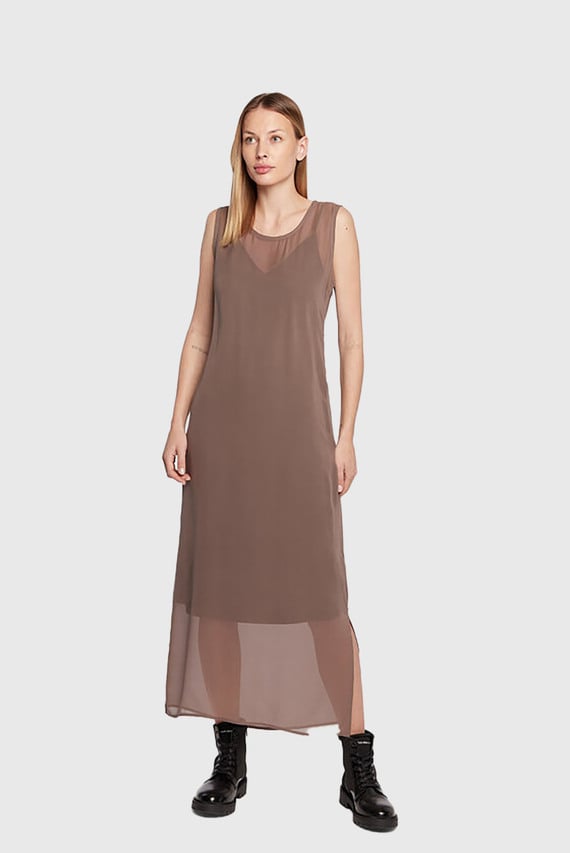 Платье SILK ORGANZA LAYERED SLIP DRESS