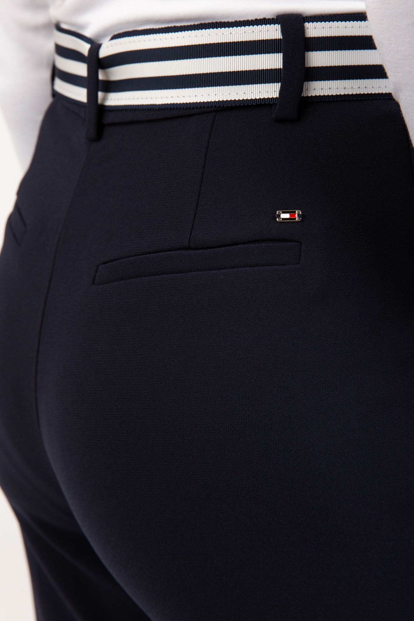 Брюки CREPE BELTED TAPERED ANKLE PANT 5