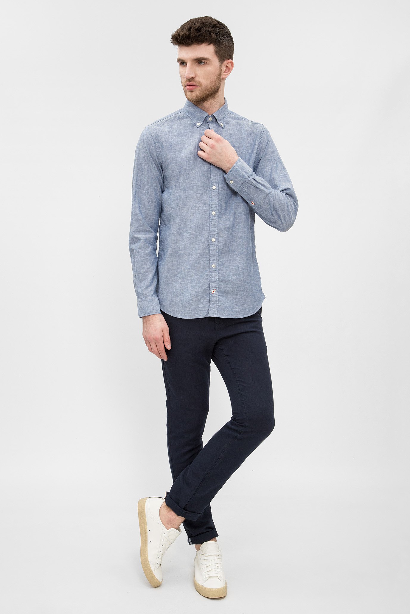 Мужская синяя рубашка 10