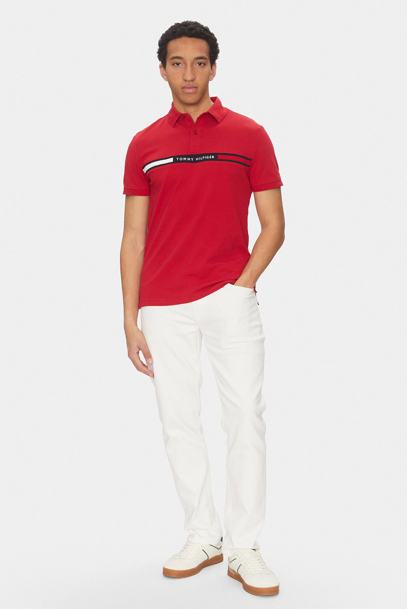 Поло HILFIGER CHEST INSERT REG POLOTommy Hilfiger Поло HILFIGER CHEST INSERT REG POLO 2
