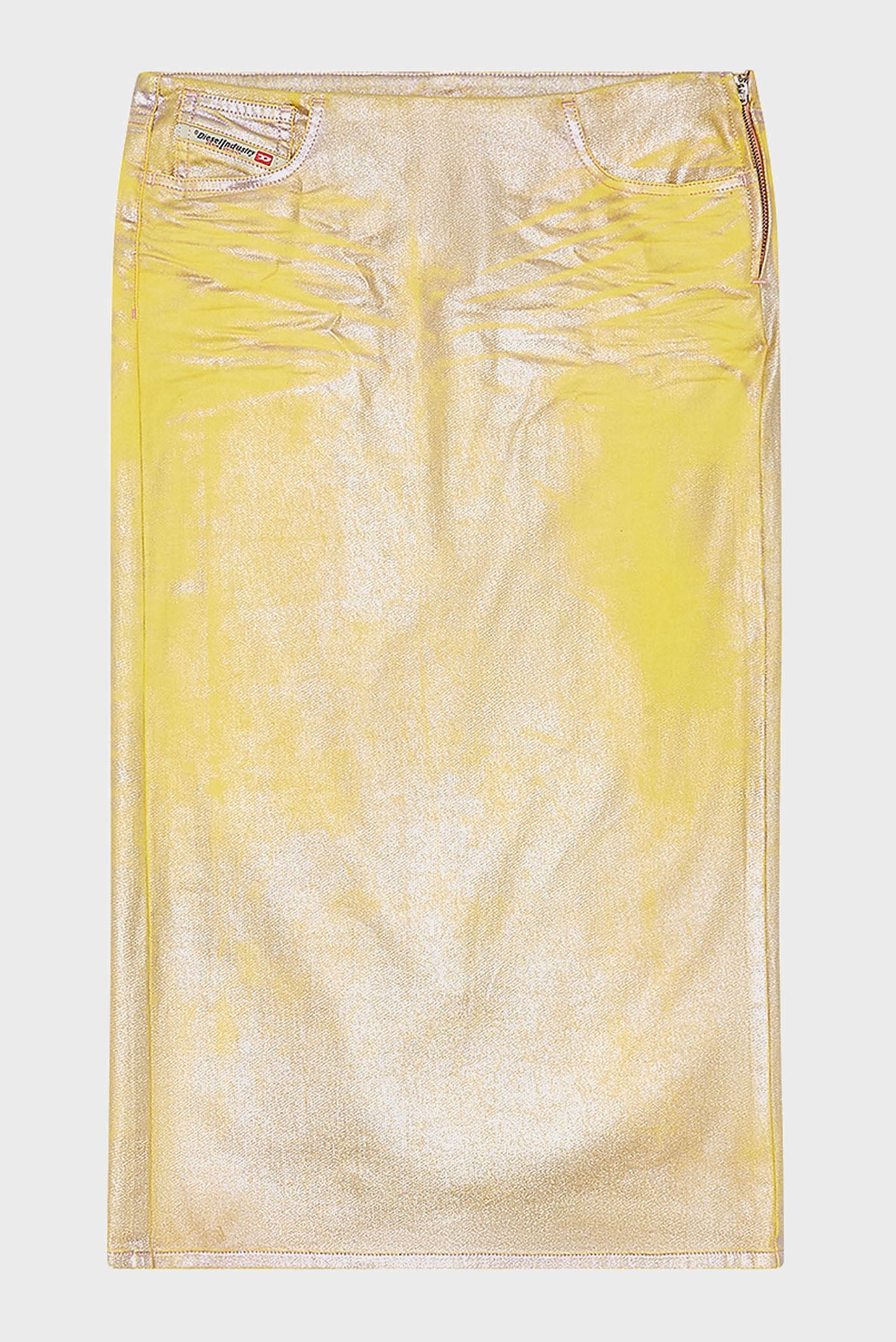 Женская золотистая джинсовая юбка DE-PRA-S2 GONNA 5