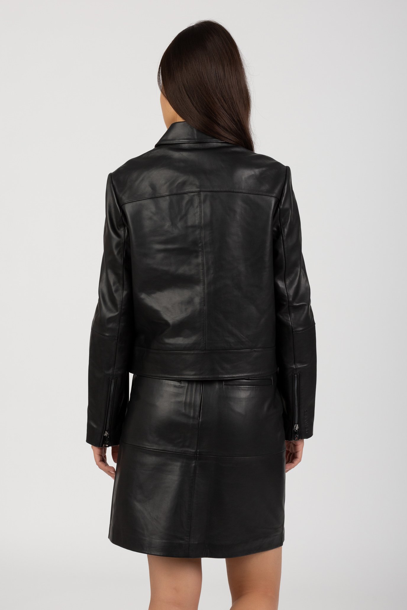 Куртка кожаная LEATHER MINIMAL BIKER JACKET 3