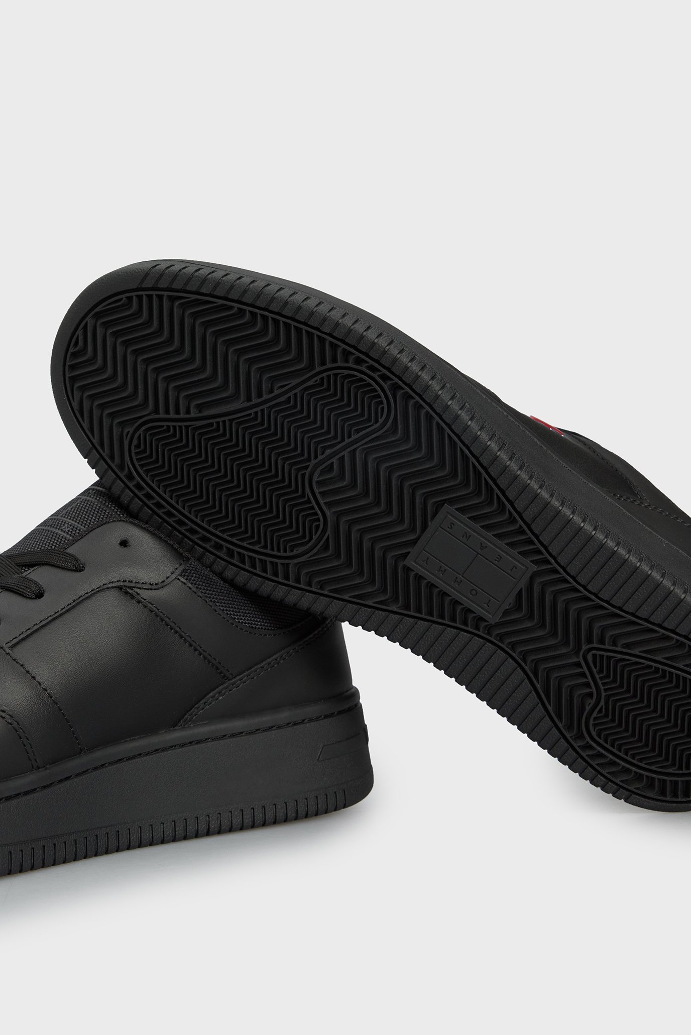 Мужские черные кожаные сникерcы TJM RETRO BASKET ESS 2