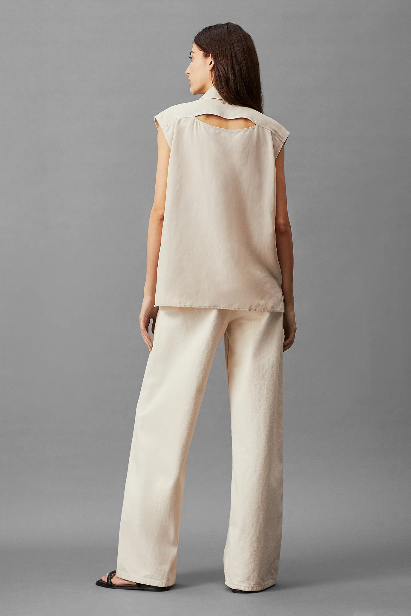 Джинсы HIGH RISE WIDE ECRU 3