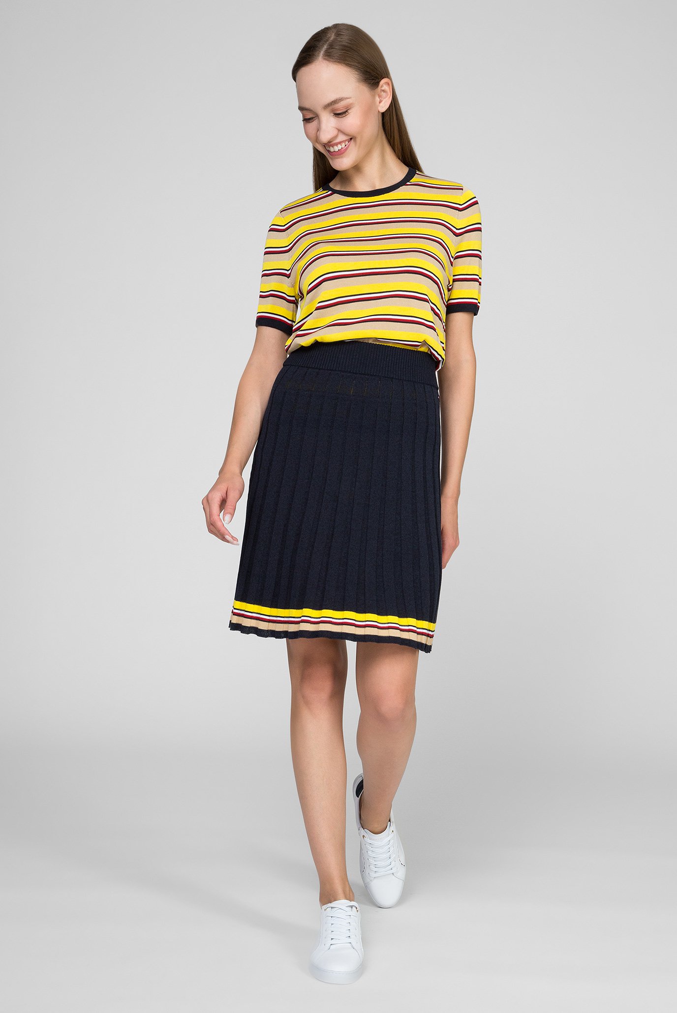 Женская темно-синяя юбка ASHLEE 10