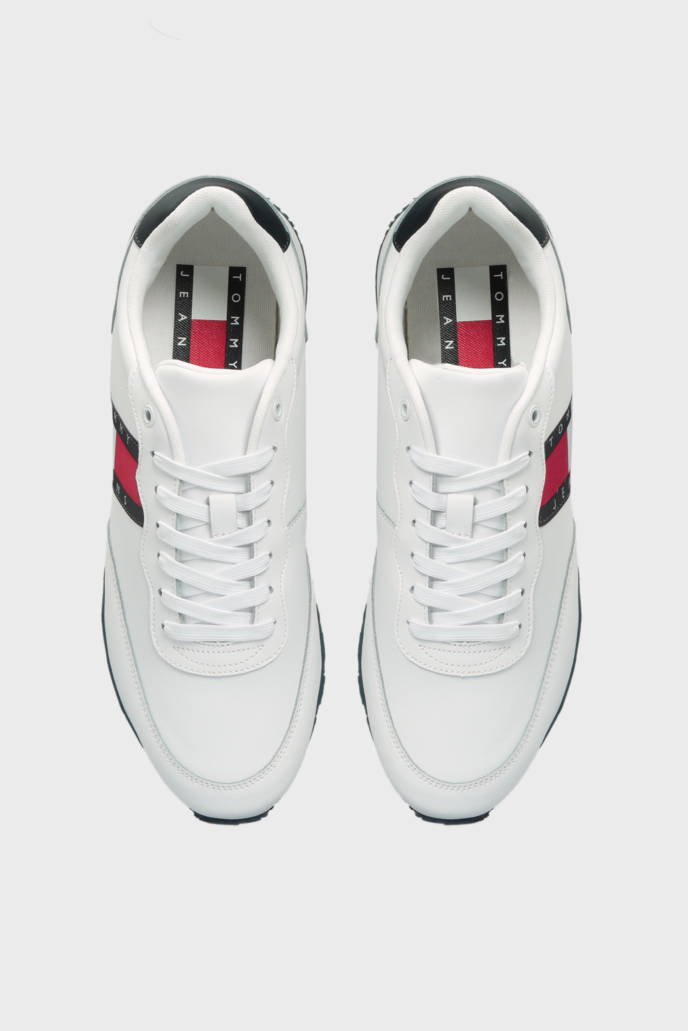 Мужские белые кожаные кроссовки RUNNER Tommy Jeans Мужские белые кожаные кроссовки RUNNER 9