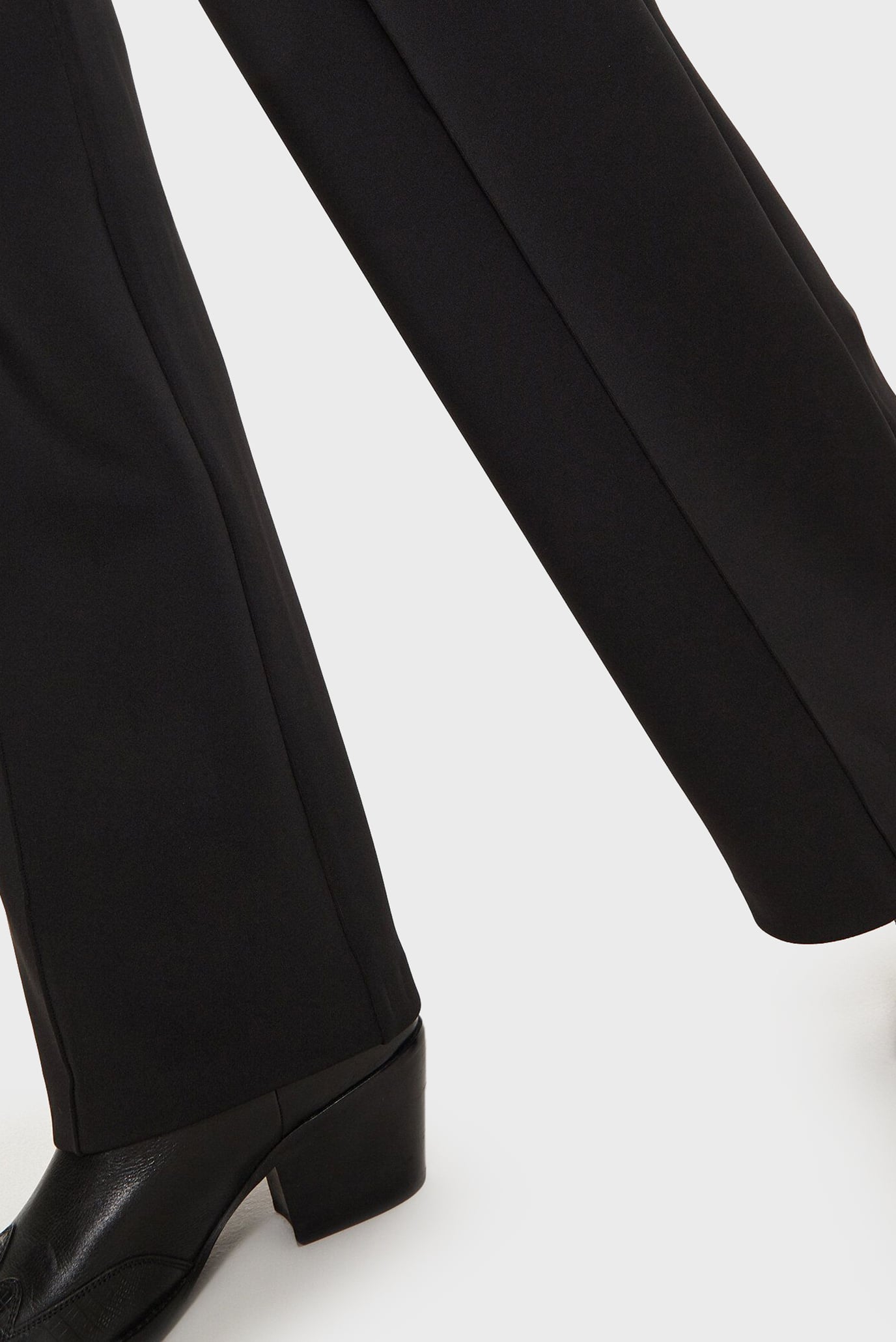 Женские черные брюки TECHNICAL KNIT WIDE LEG 4