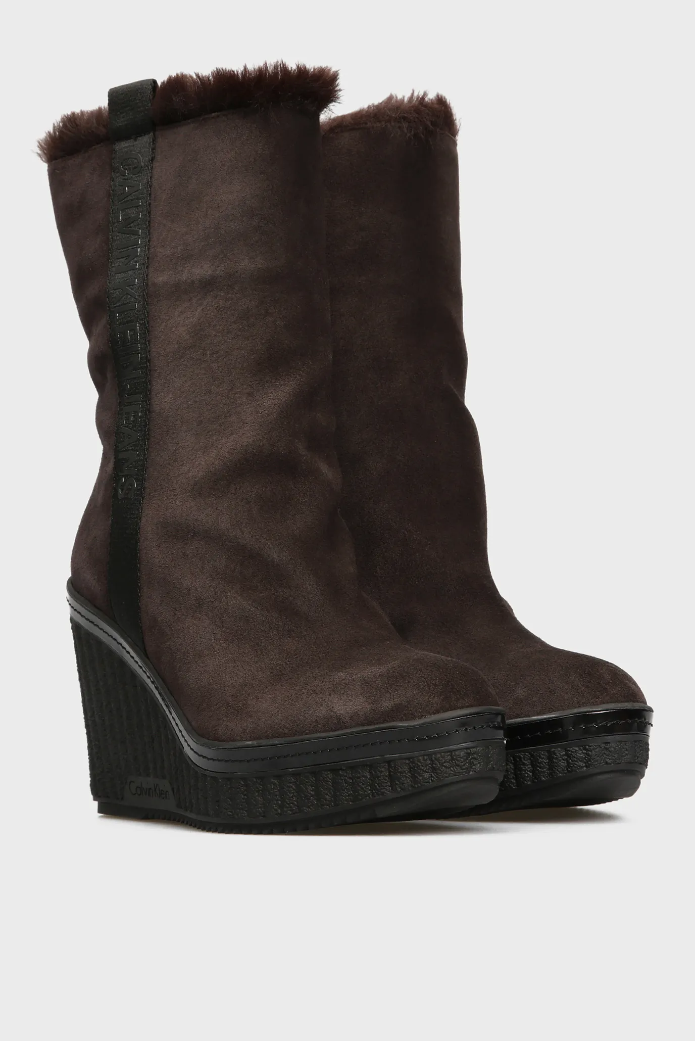 Женские коричневые замшевые сапоги SHUANA 7
