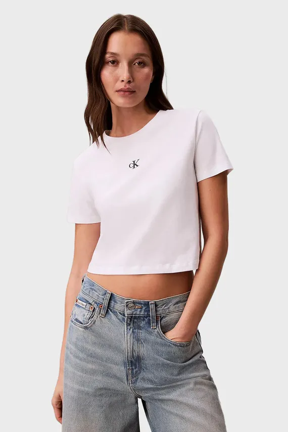 Футболка A - SS LOGO CROPPED TEE Calvin Klein Jeans