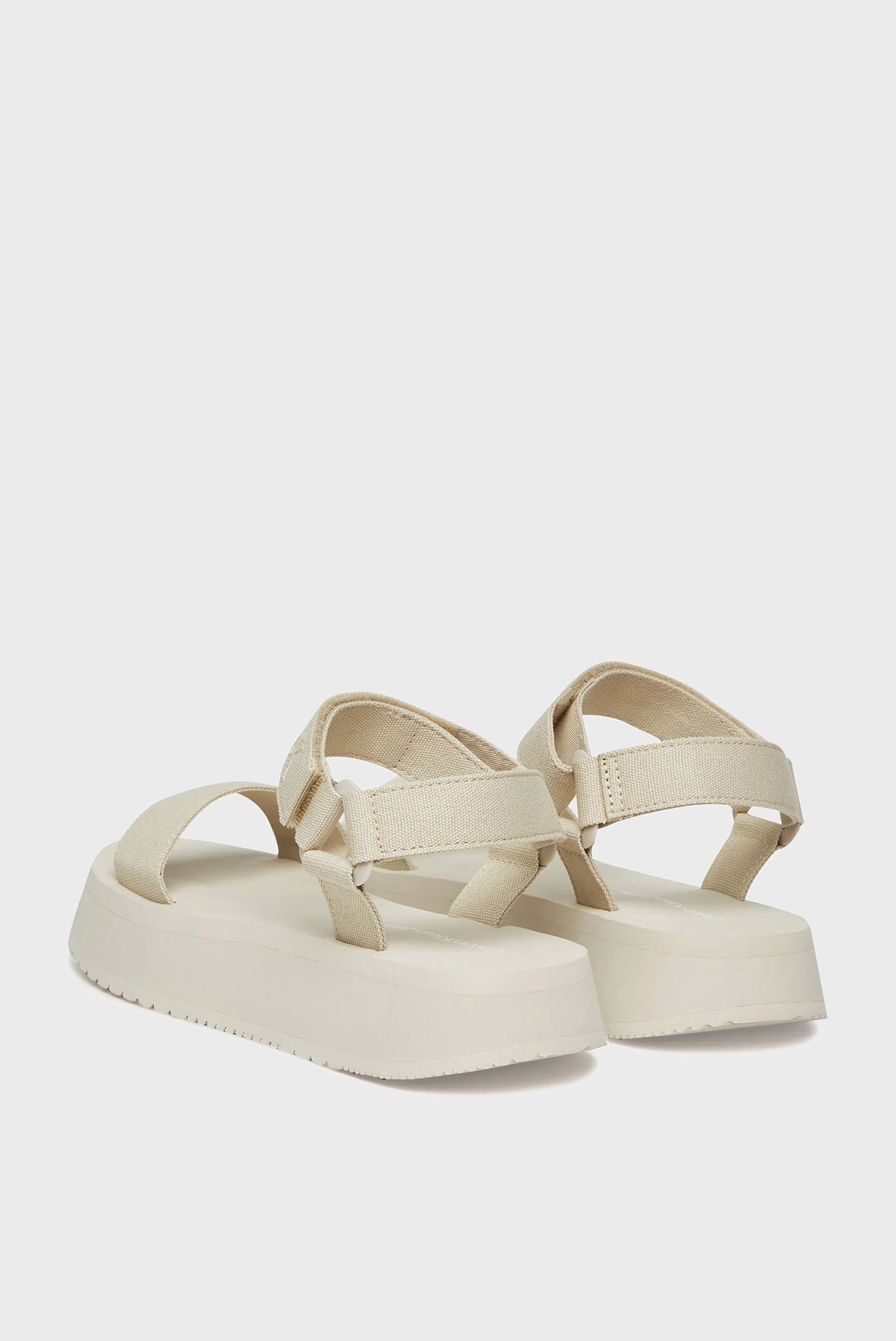 Женские бежевые сандалии VELCRO 5