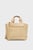 Женская бежевая сумка CK RAFFIA SMALL TOTE CROSSBODY