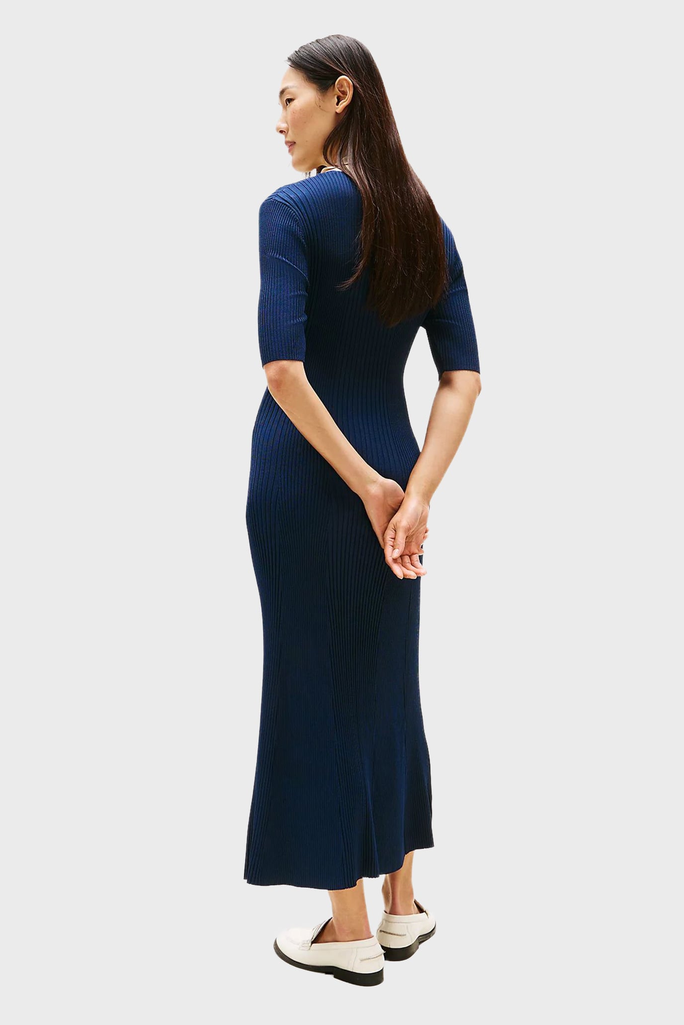 Платье/MIXED RIB CONTRAST POLO DRESS 3