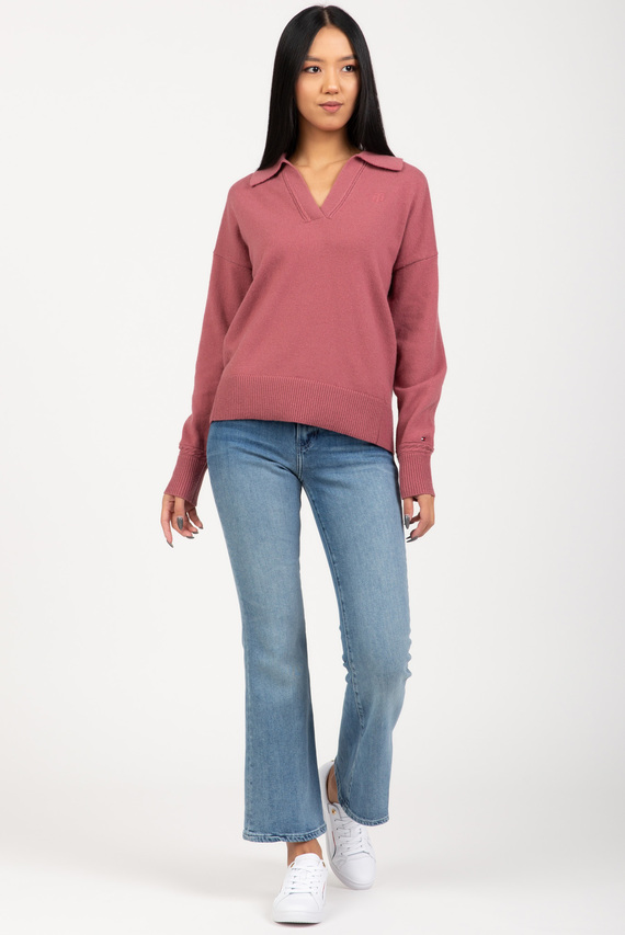 Свитер WOOL BLEND POLO-NK SWEATER