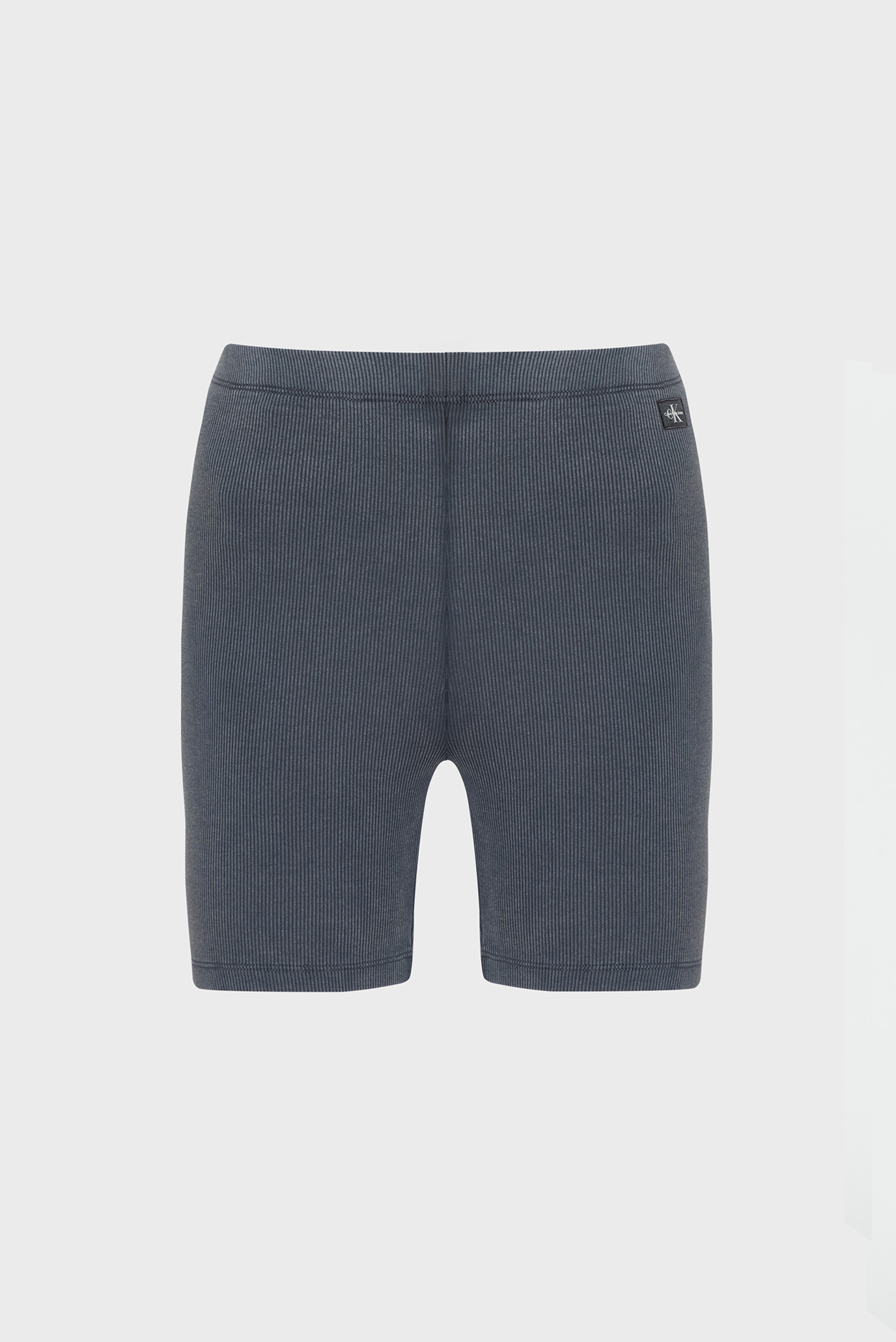 Женские темно-серые велосипедки WASHED WOVEN LABEL RIB SHORTSCalvin Klein Jeans Женские темно-серые велосипедки WASHED WOVEN LABEL RIB SHORTS 6
