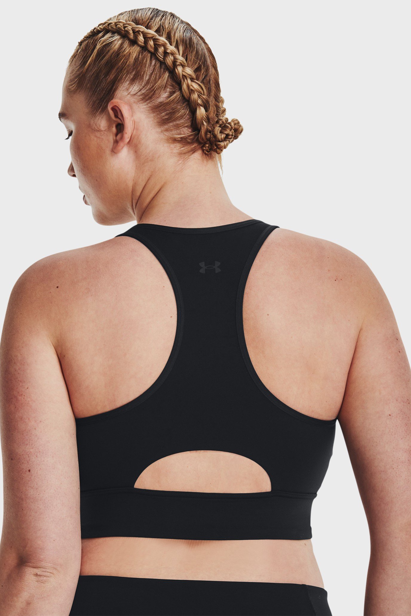 Женский черный спортивный топ UA Meridian Zip Crop BTGUnder Armour Женский черный спортивный топ UA Meridian Zip Crop BTG 4