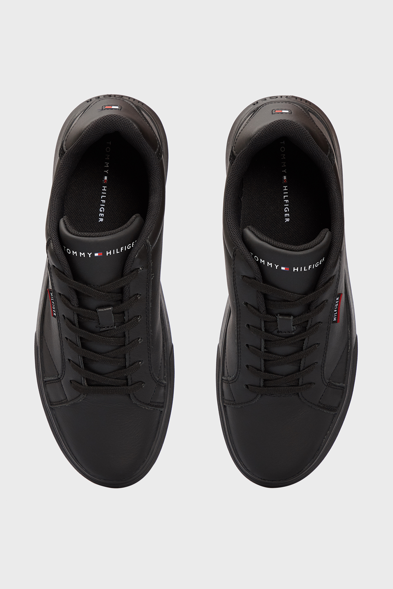 Мужские черные кожаные сникеры ESSENTIAL 5