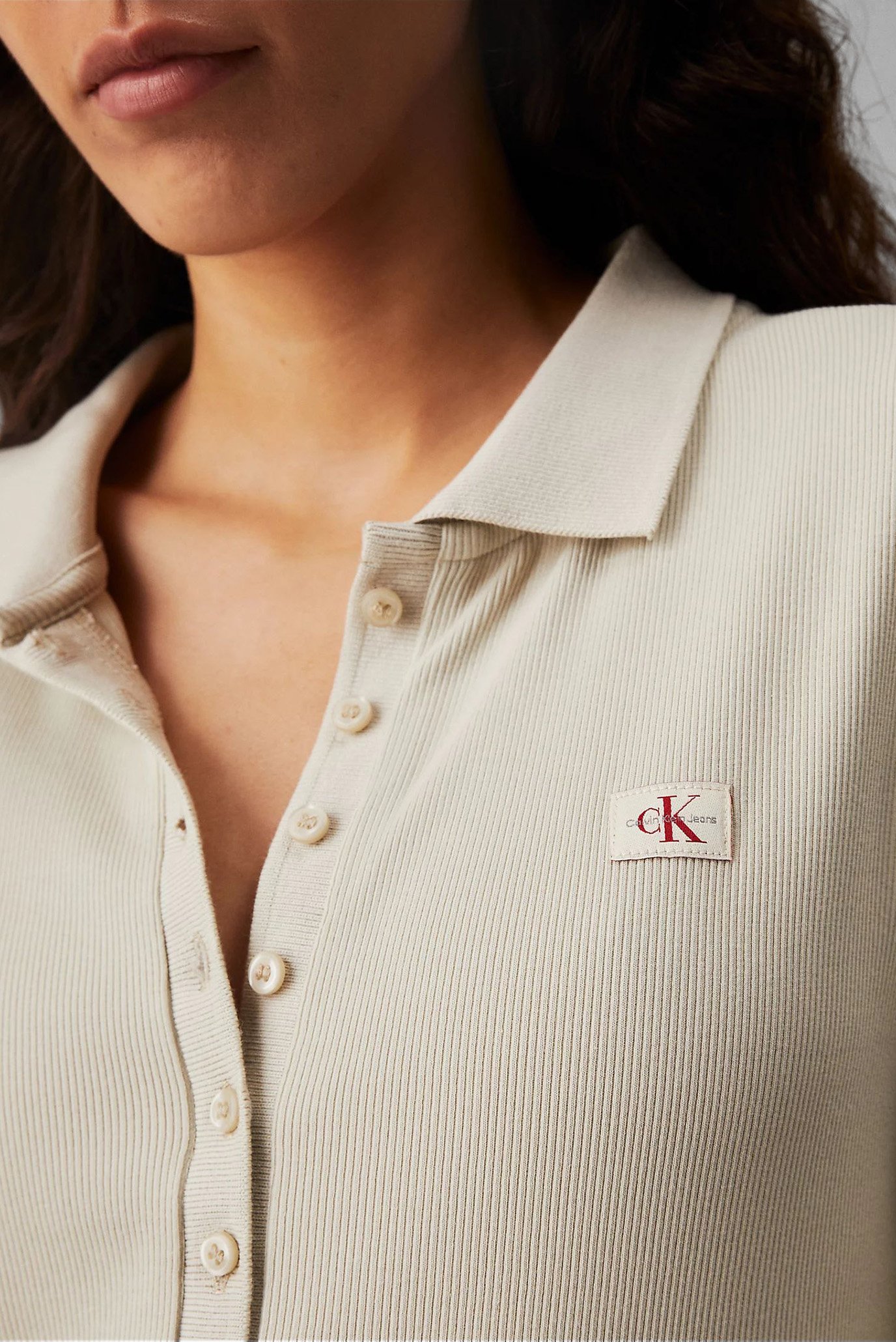 Платье WOVEN LABEL RIB POLO LS DRESS 4