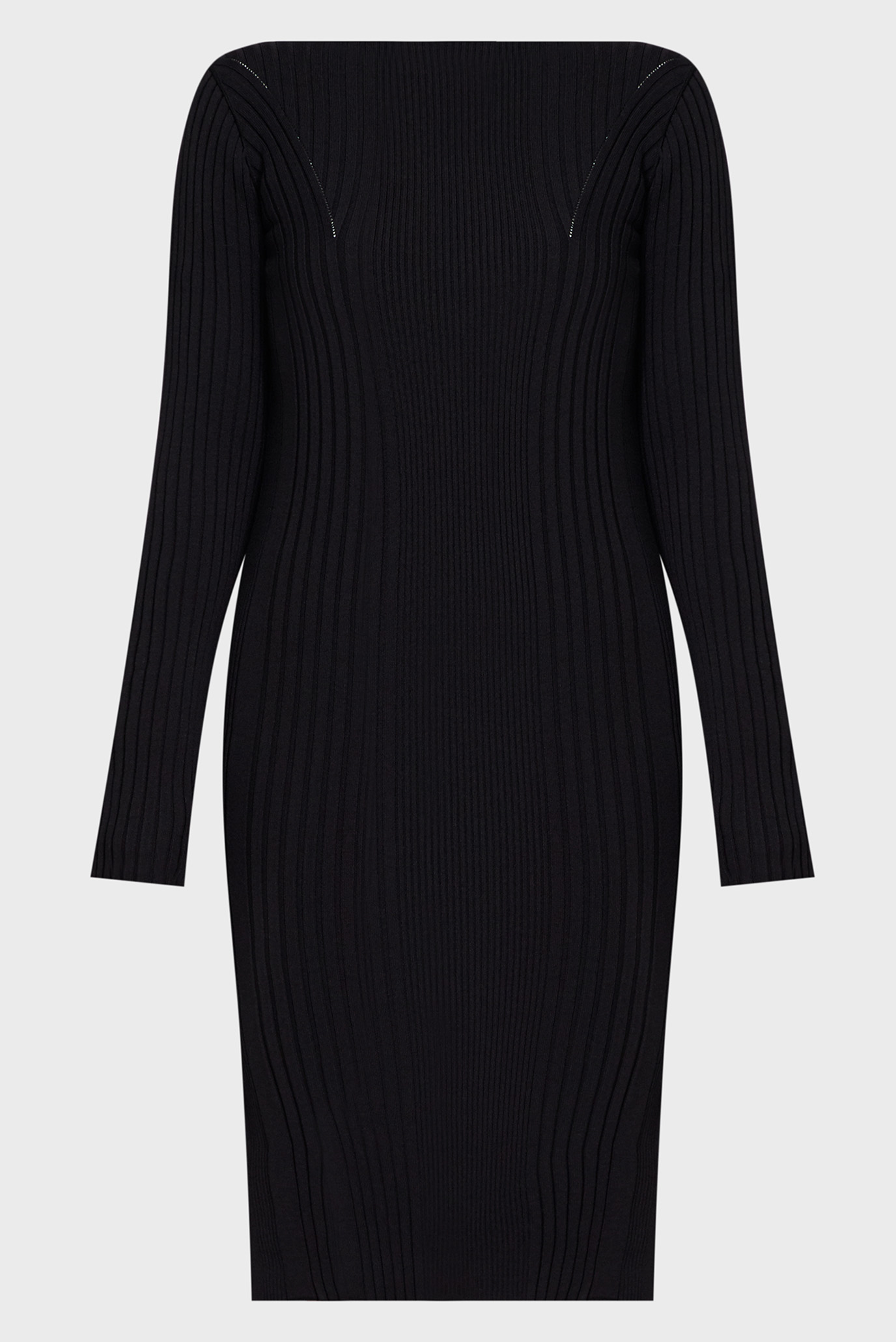 Женское черное платье ICONIC RIB OPEN BACKCalvin Klein Женское черное платье ICONIC RIB OPEN BACK 9