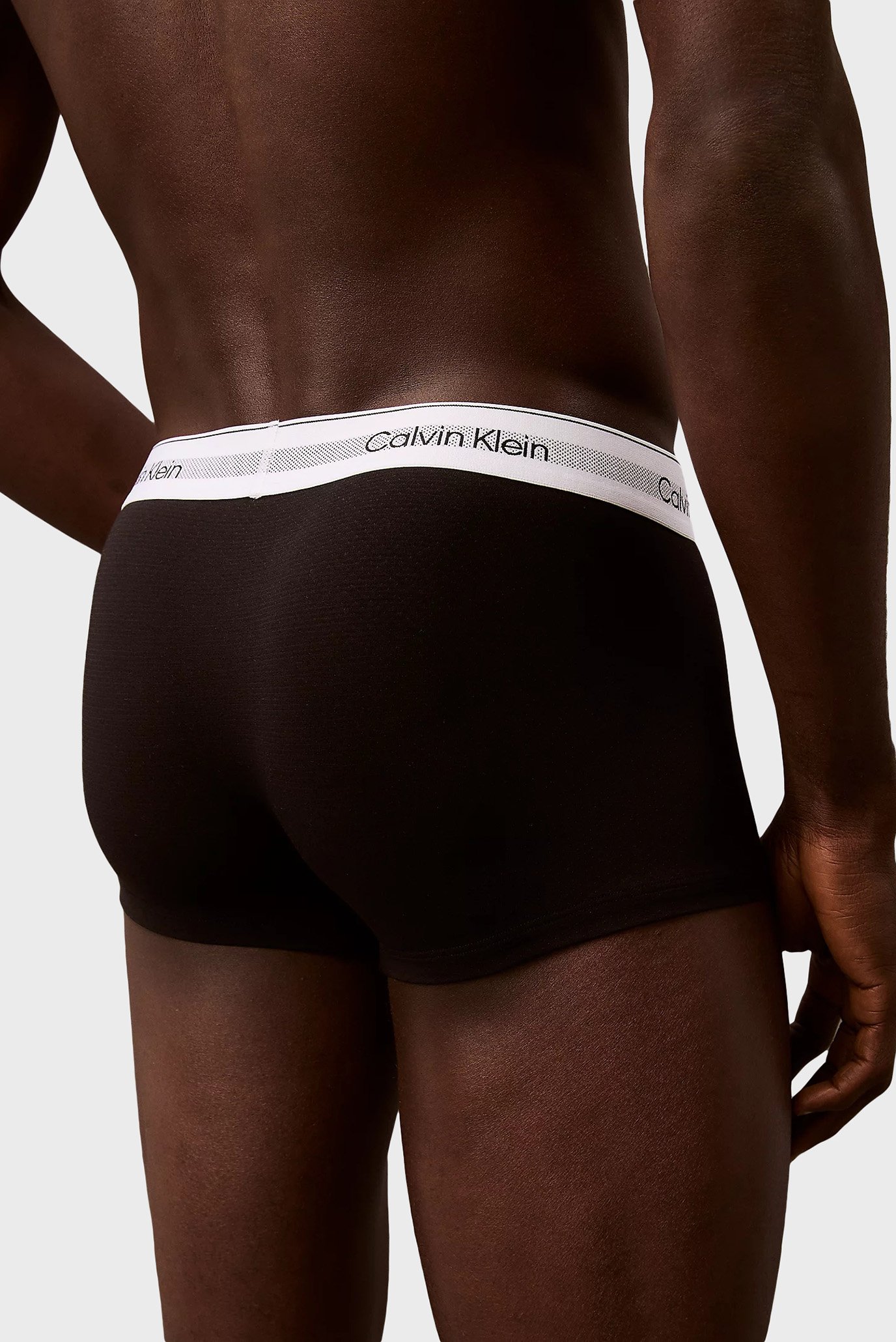 Мужские черные боксеры (3 шт) LOW RISE TRUNK 6